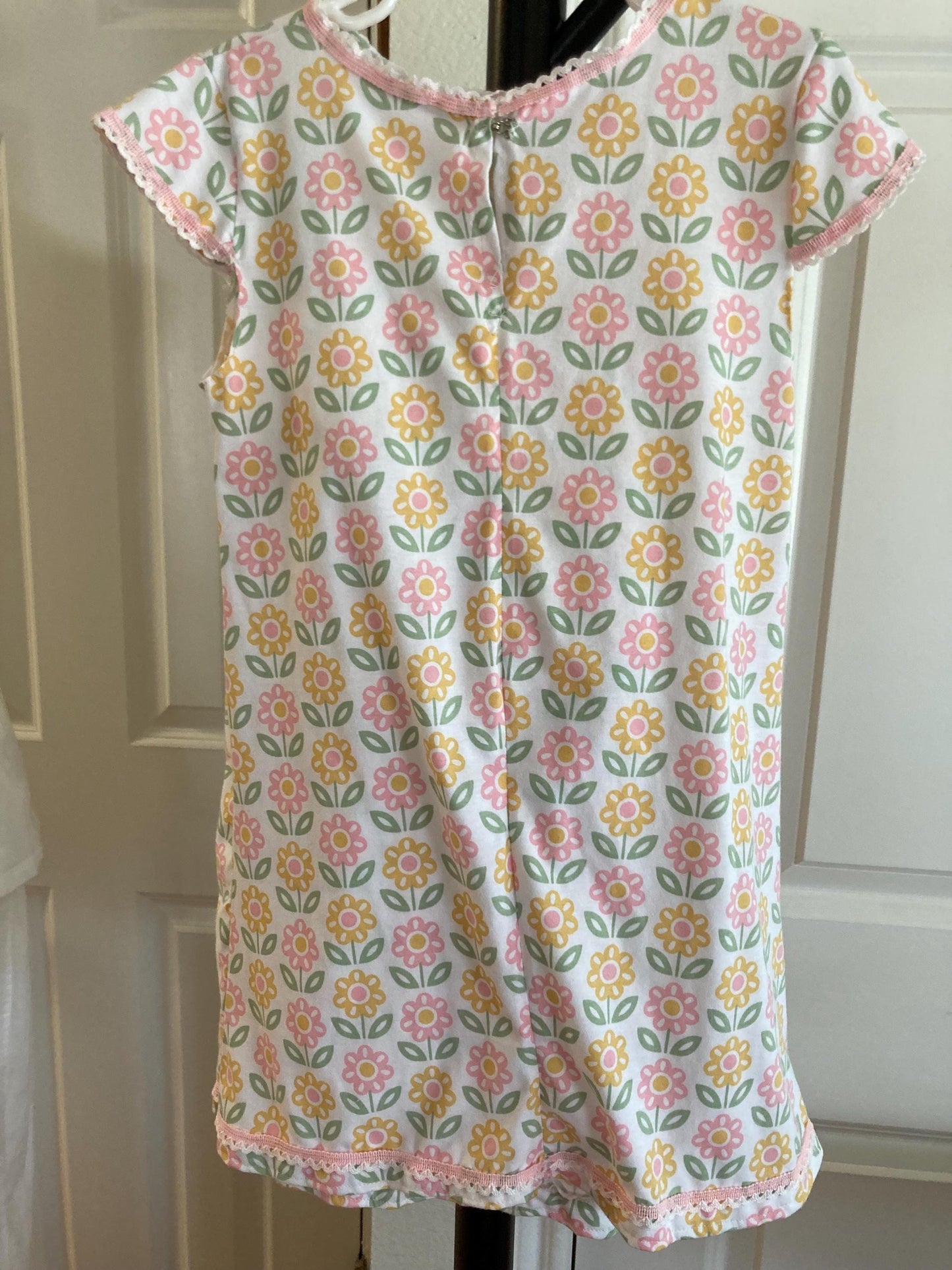 Girls soft knit dress for summertime fun in two fabric and size choices