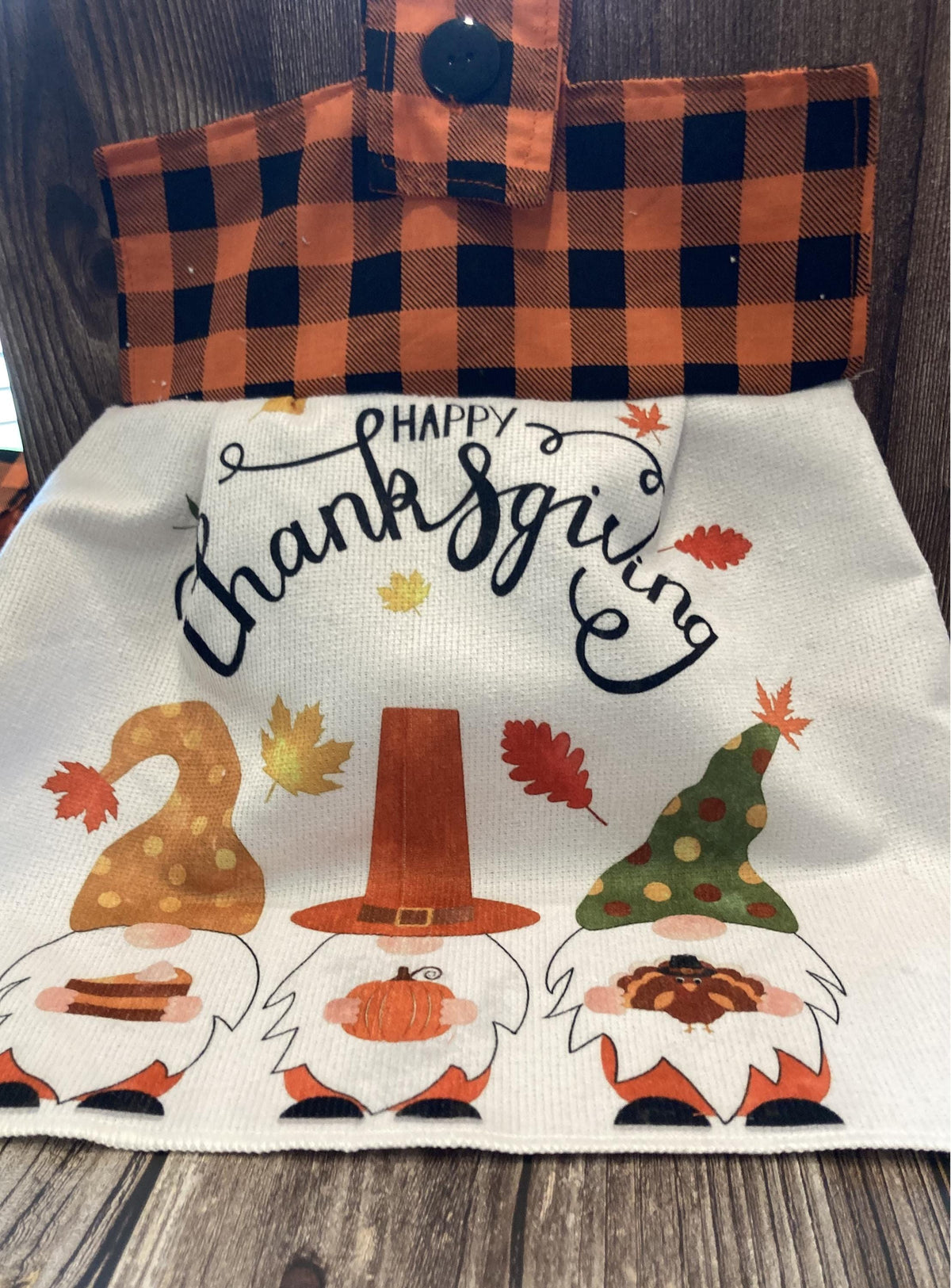 Gnomes for Fall hanging towels