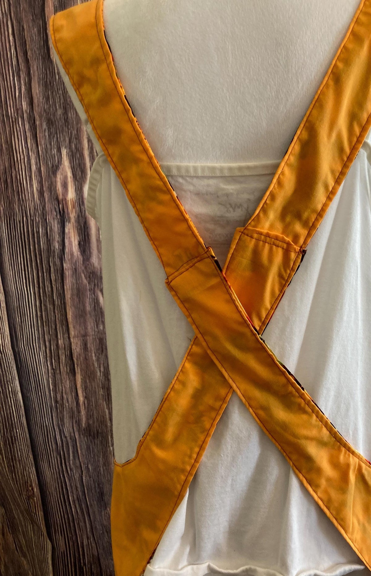 FALL HARVEST PUMPKINS on Black Background Reversible Cross Back Apron