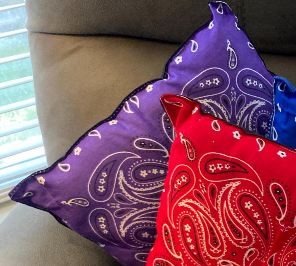 BANDANA PILLOWS ACCENT for any decorating style