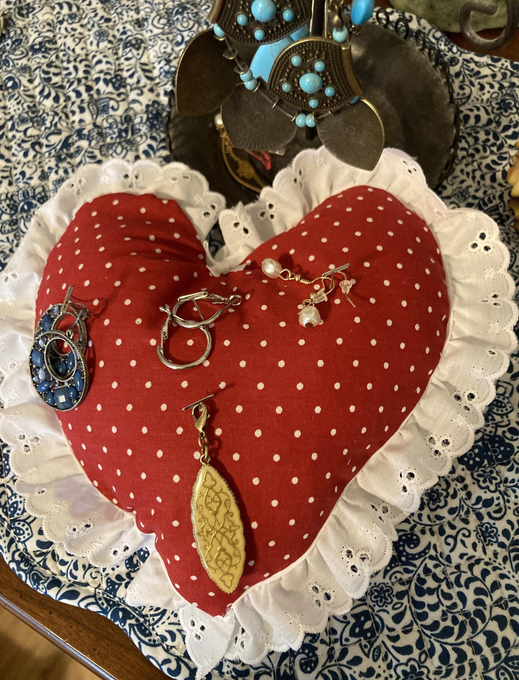 JEWELRY PILLOW For Pinning Your Earrings, Pins, Charms, Broaches, etc.