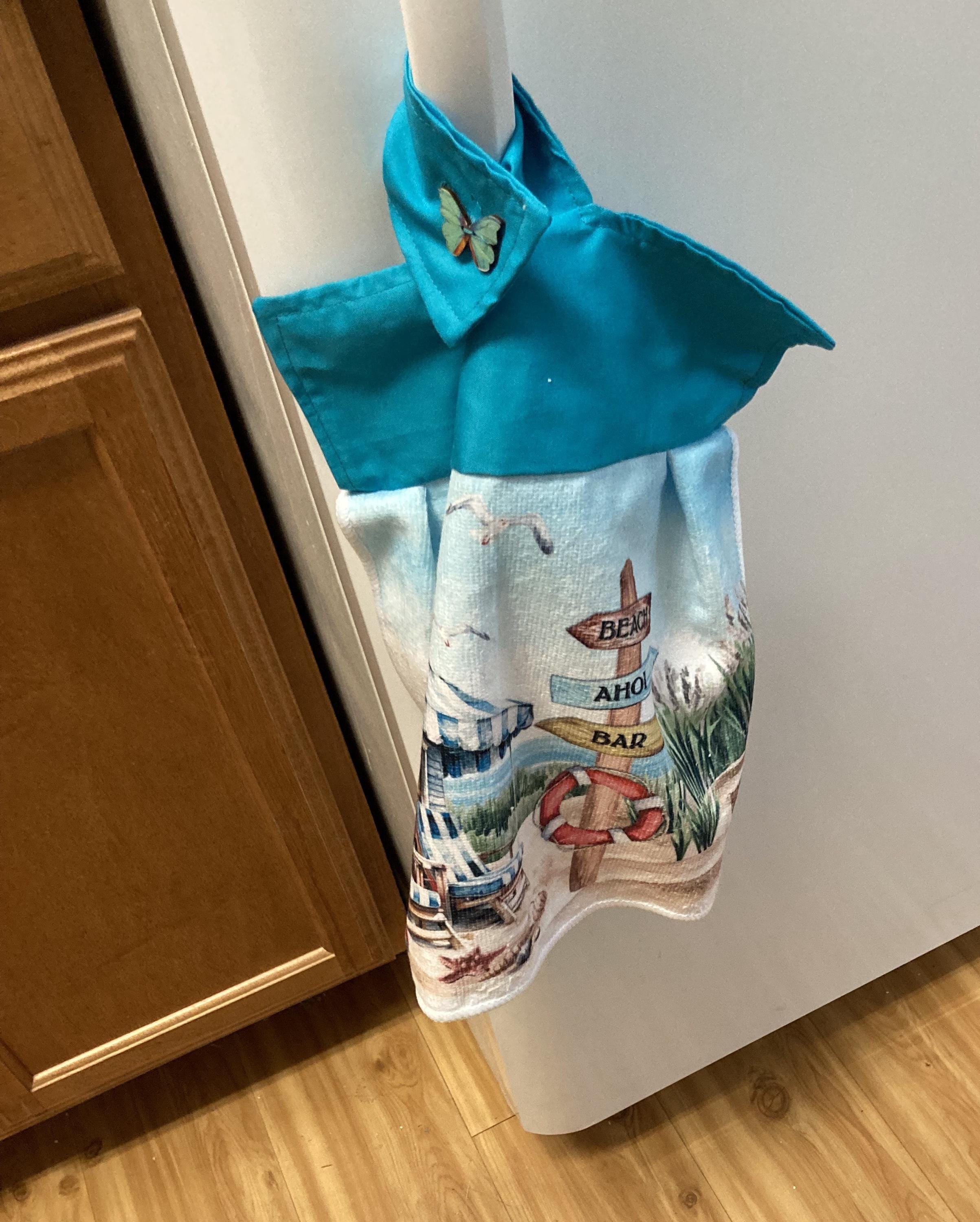 HELLO SUMMER! at the beach or ocean hanging towels