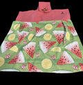 WATERMELONS and Gnomes enjoying summer on towels.