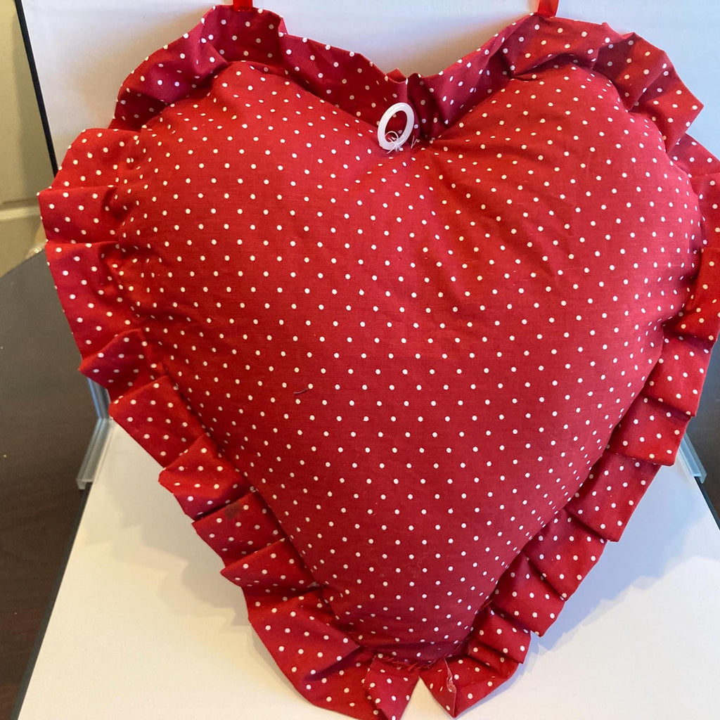 RED HEART PILLOWS Saying I Love You for Valentine Day