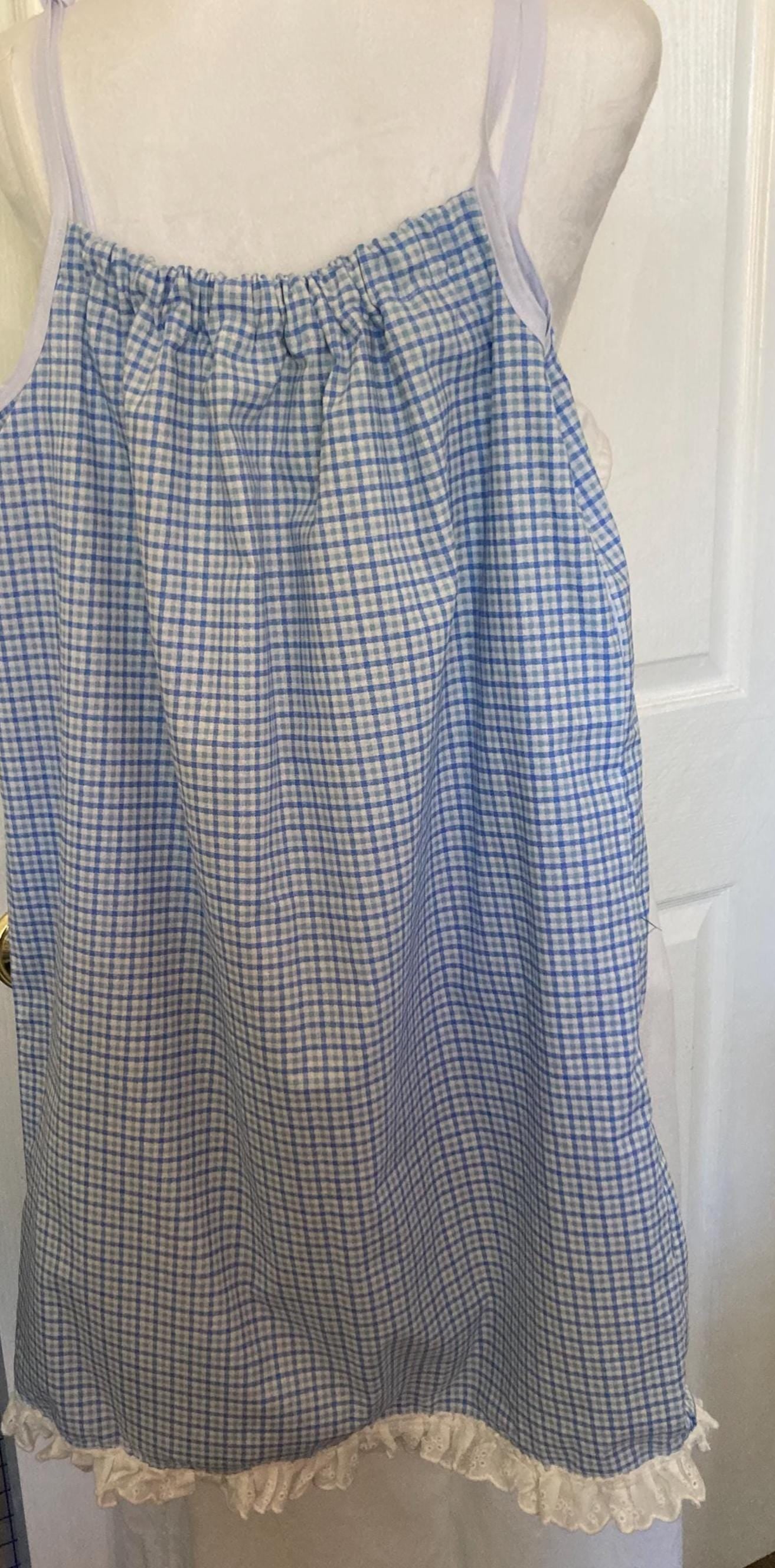 GIRLS' PILLOWCASE DRESS Reversible in 3 sizes and two color schemes
