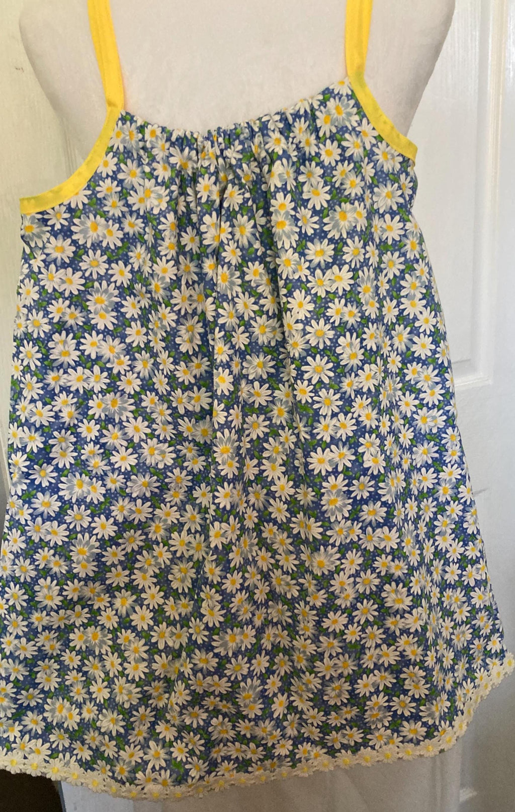 GIRLS PILLOWCASE REVERSIBLE Dress Stripes and Daisies