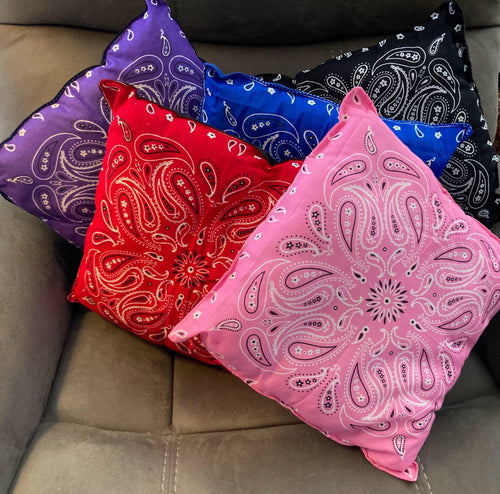 BANDANA PILLOWS ACCENT for any decorating style