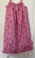 PINK FLAMINGOS REVERSIBLE Pillowcase Dress for Girls