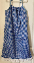 BLUE GINGHAM REVERSIBLE Pillowcase Dress for Girls
