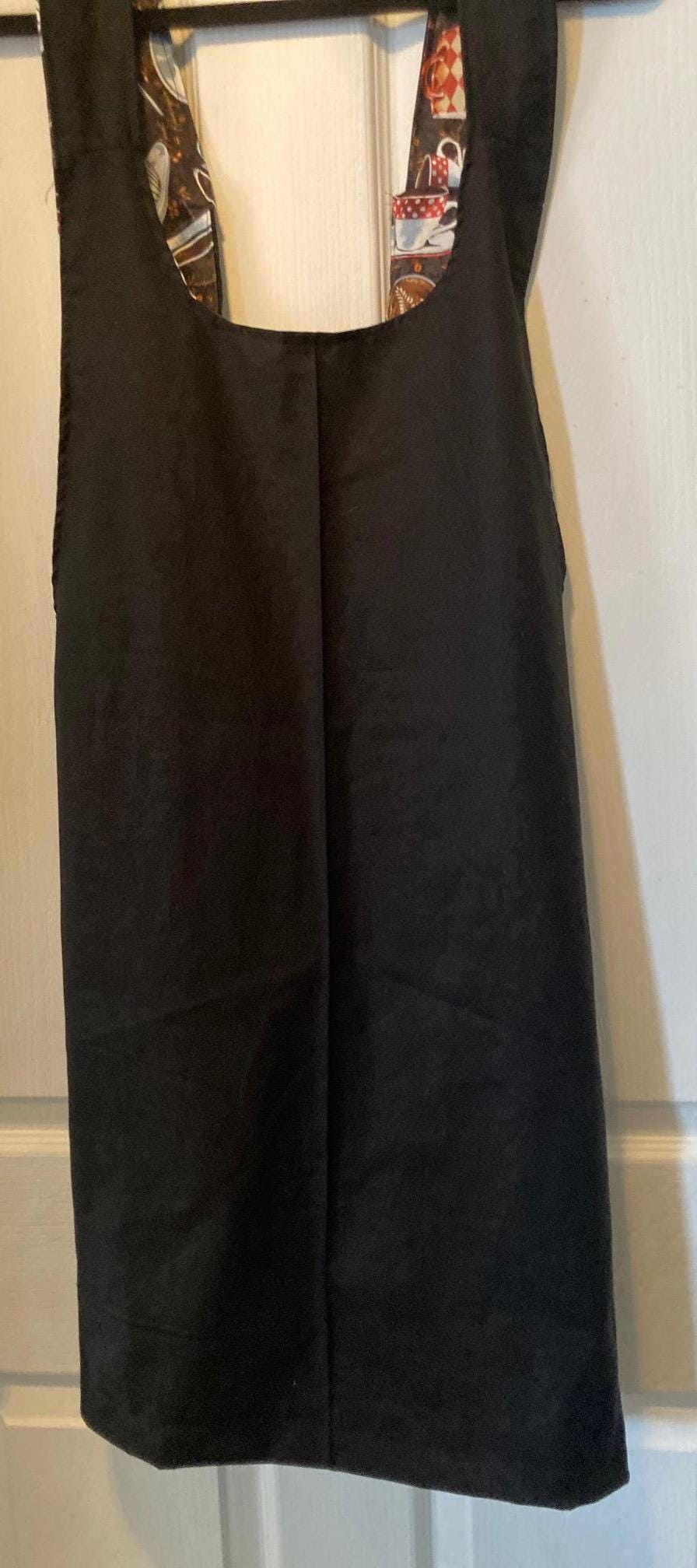 Handmade Cross Back Reversible Apron with Cats and More Cats