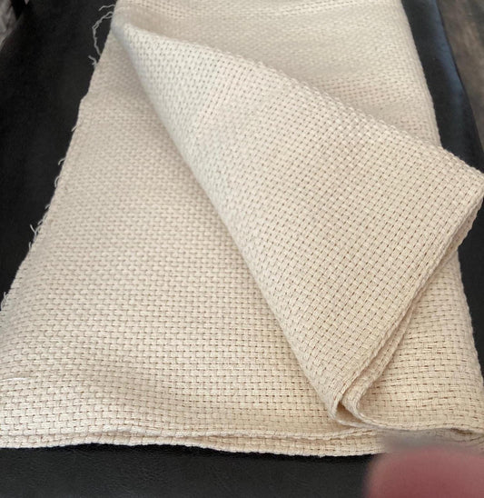 MONKS CLOTH NATURAL 100% Cotton for punch needle work 1 yard piece