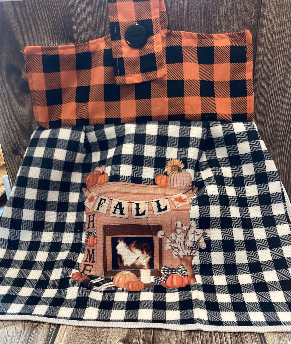 It's Fall Y'all hanging towels for the season