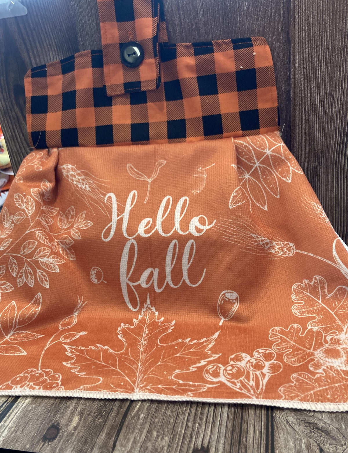 It's Fall Y'all hanging towels for the season