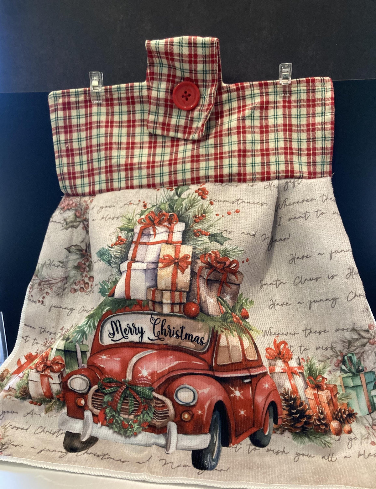 Christmas Hanging Towels for the kitchen