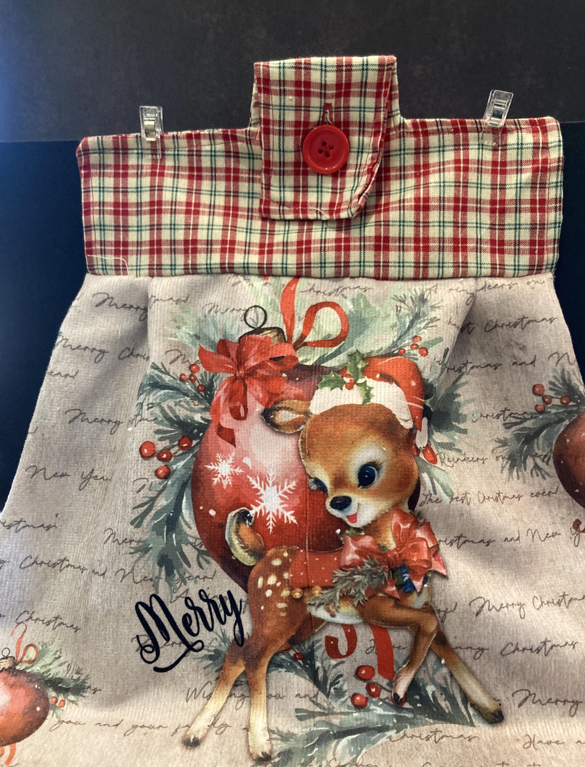 Christmas Hanging Towels for the kitchen