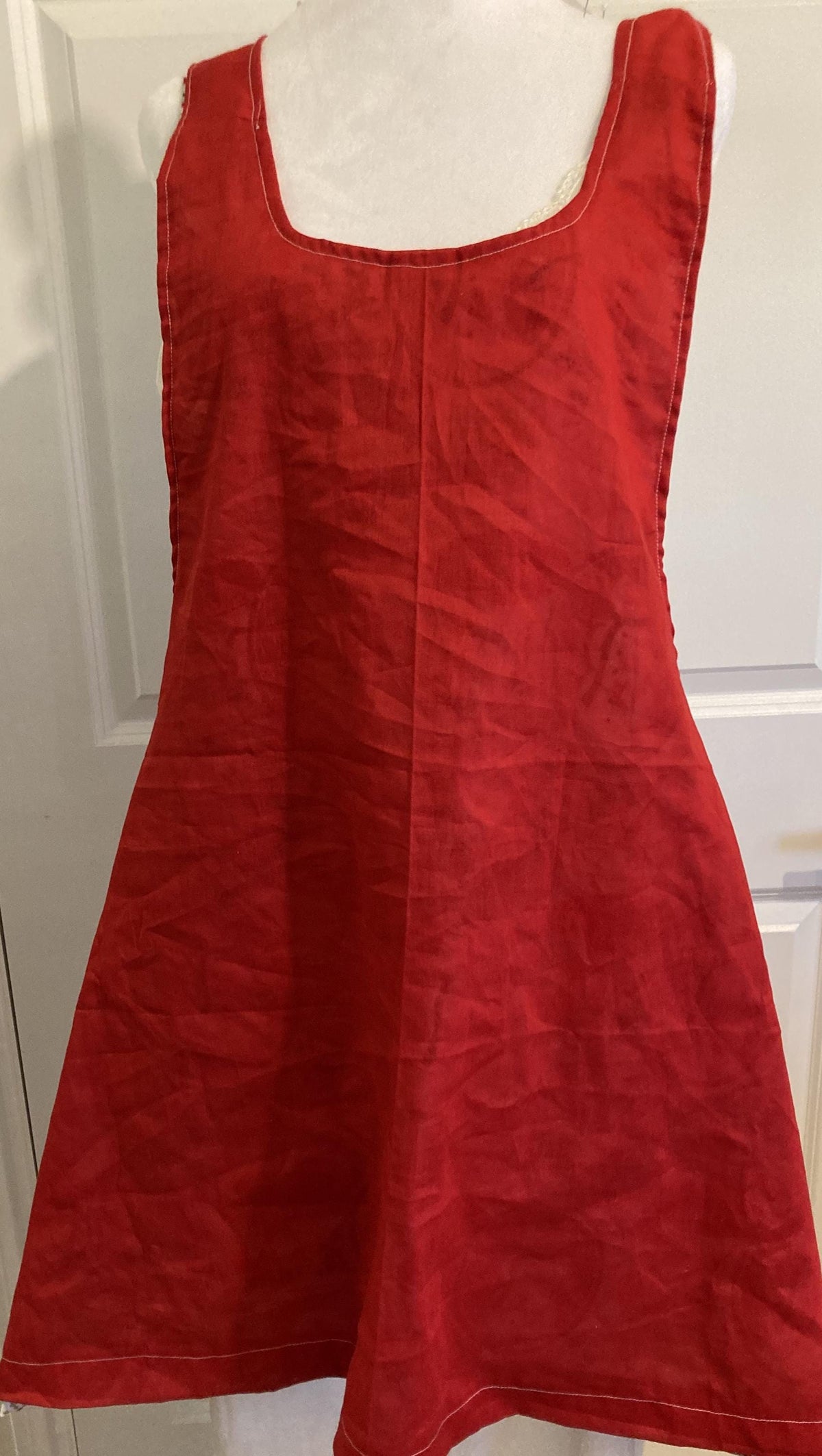RETRO CHRISTMAS STOCKINGS on Reversible Cross Back Apron
