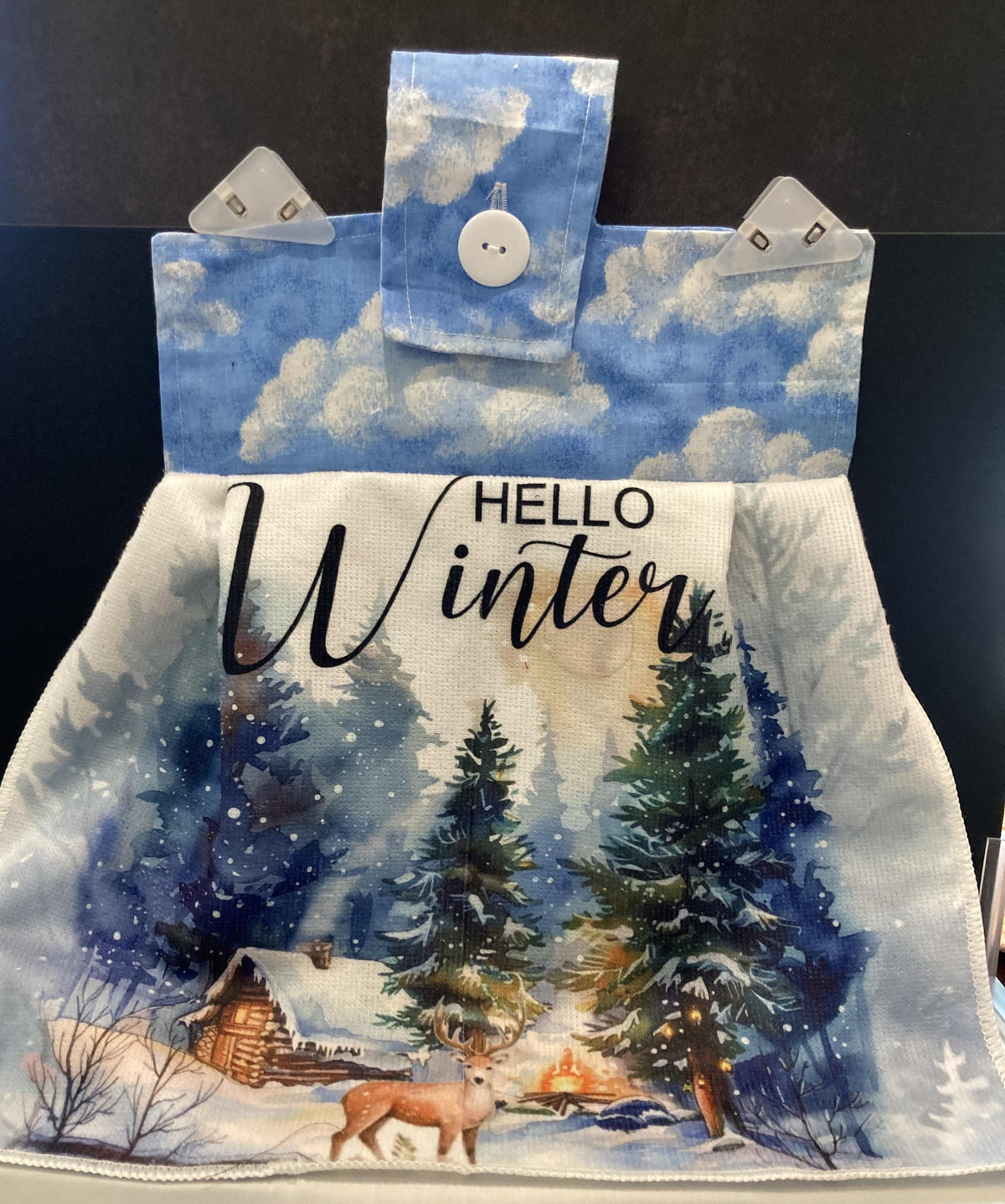 Gnomes for Winter and New Year Hanging Towels