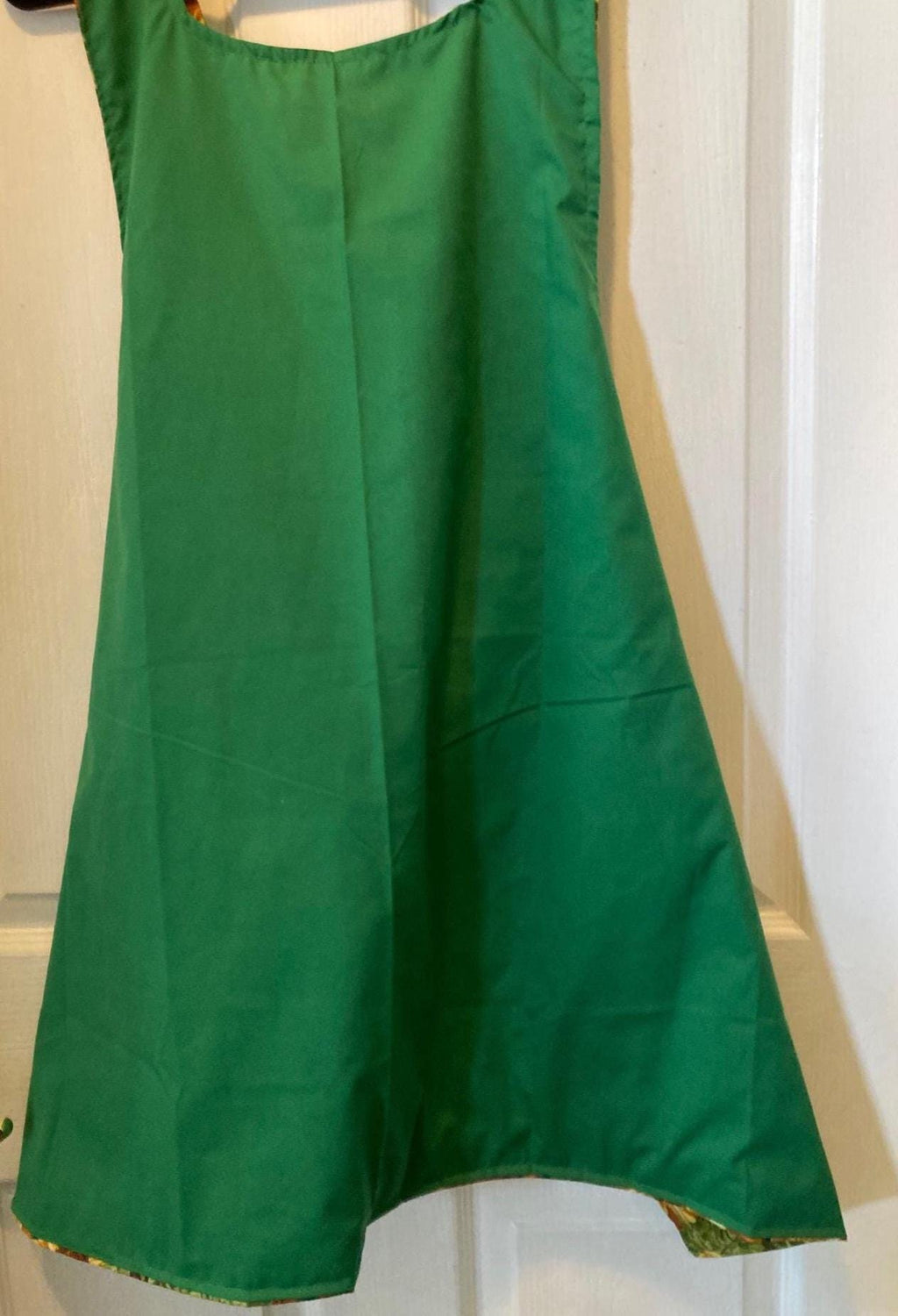 Elegant Green or Red Background with Sunflowers Reversible Cross Back Apron