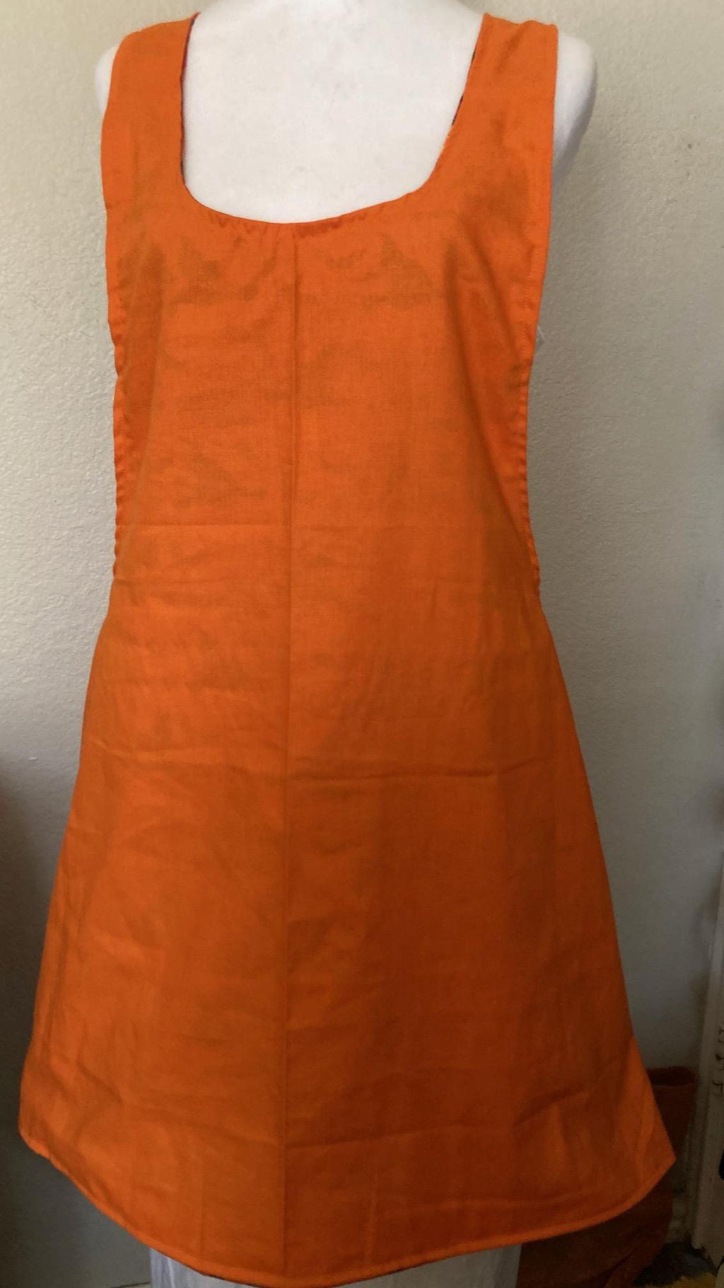 HALLOWEEN PUMPKIN WITCH Reversible Cross Back Apron