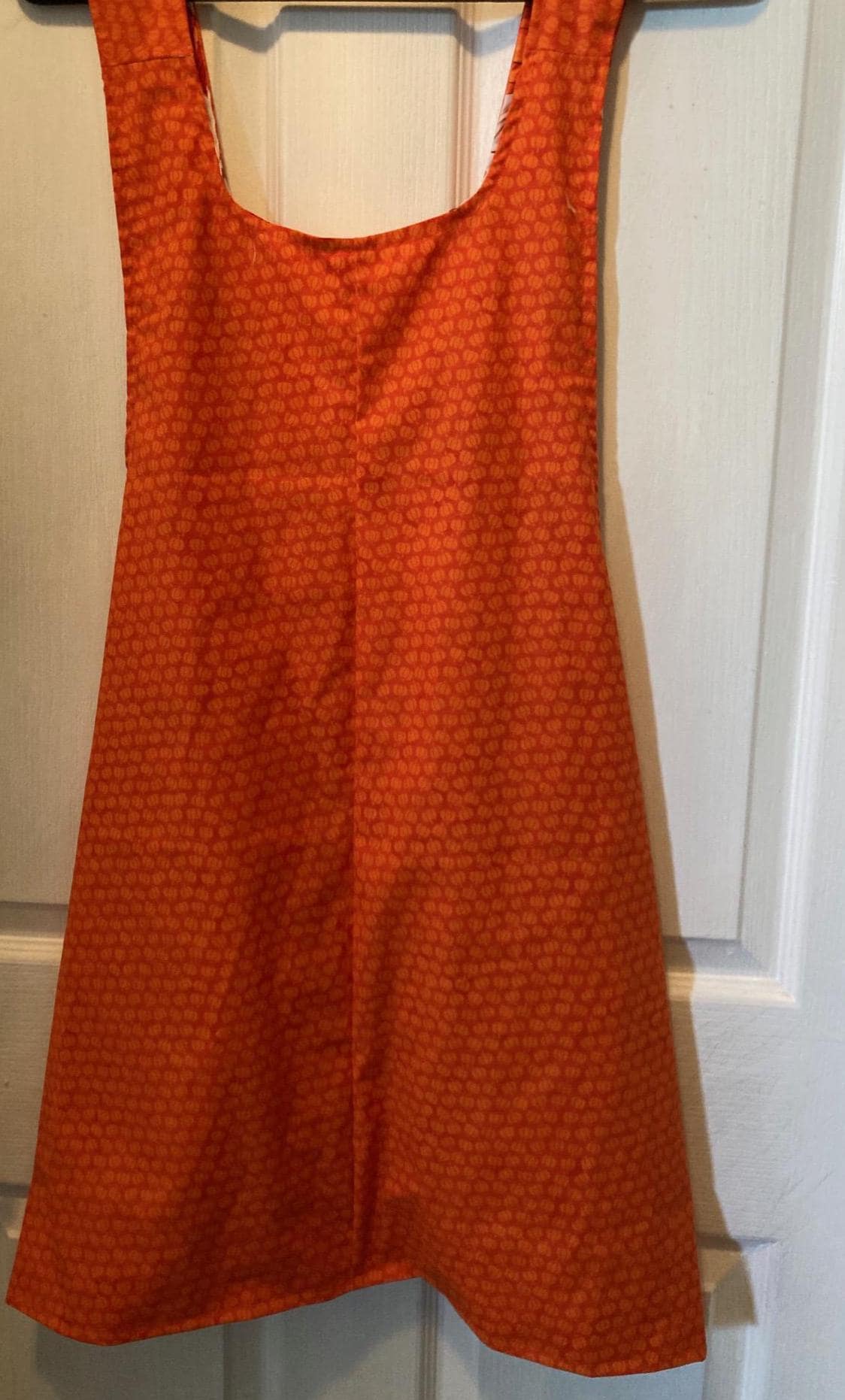 Harvest Pumpkins and Leaves Reversible Cross Back Apron