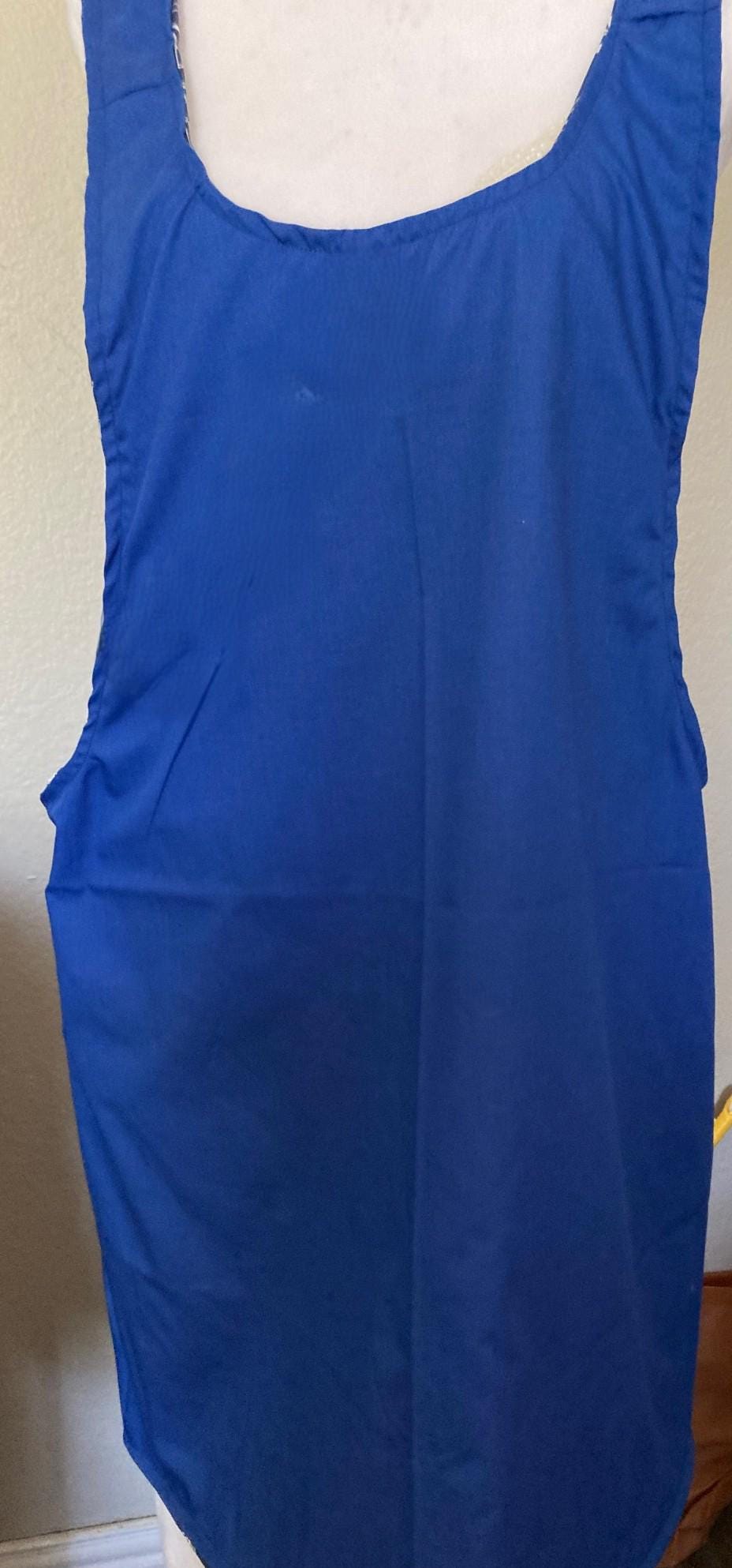 HANUKKAH MENORAHS on Reversible Cross Back Aprons Blue and White