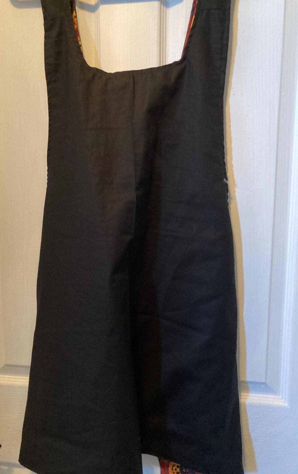 Halloween Pumpkin Handmade Apron, Which with broom, Reversible Cross Back Apron, Trick or Treat