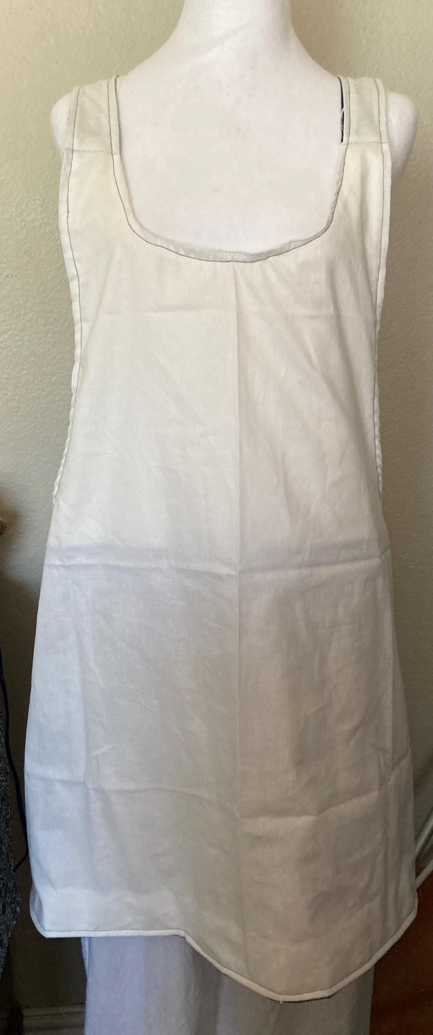 HANUKKAH MENORAHS on Reversible Cross Back Aprons Blue and White