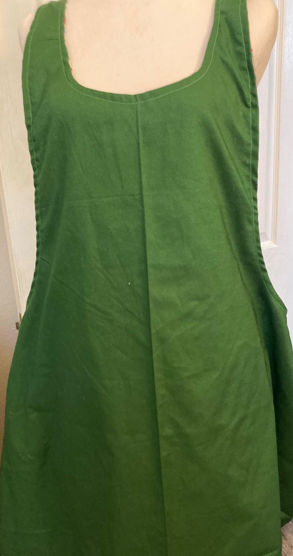 A Doggie's Christmas, handmade reversible cross back Apron, Dog Lover's Dream