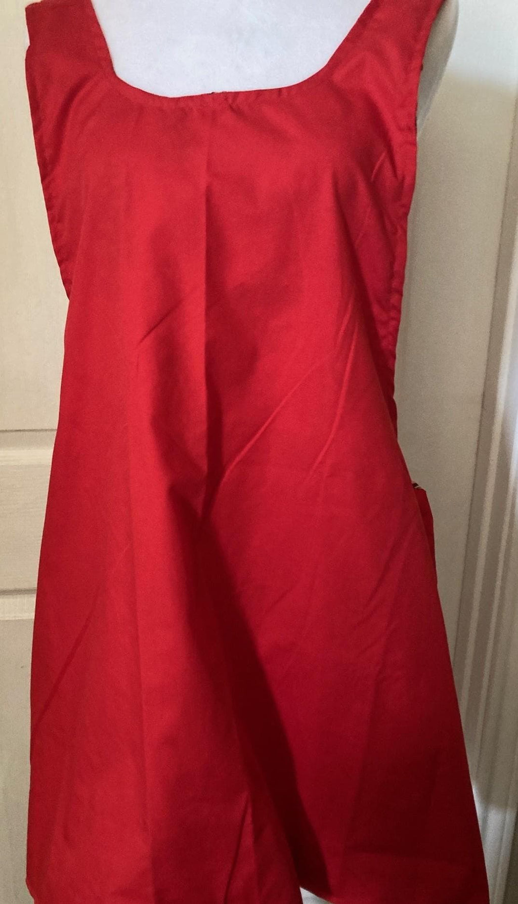 Red Christmas Cardinals, Handmade reversible Cross Back Apron,