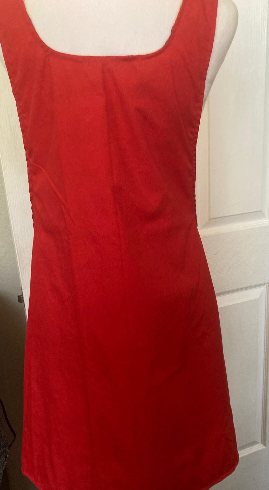 Soft lightweight Christmas apron, Classic ornaments on handmade apron, Reversible cross back style
