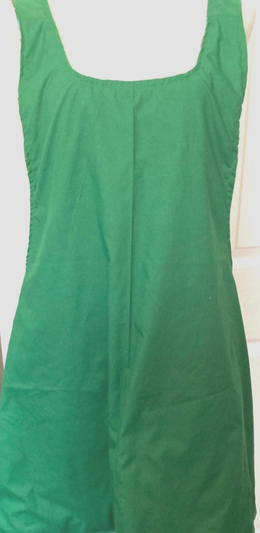 Grinch is Back, dancing candy canes, handmade Christmas apron, reversible cross back