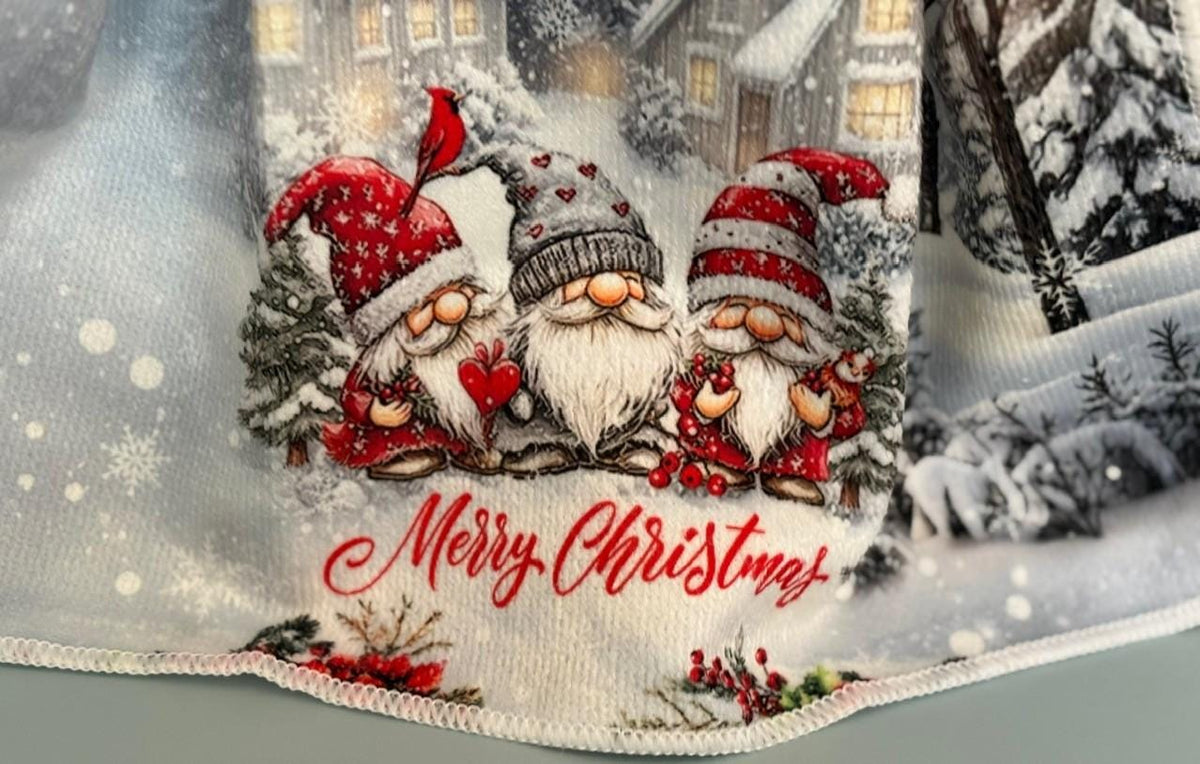 Gnomes, Gnomes and more on Christmas Hanging Towels, decor gift