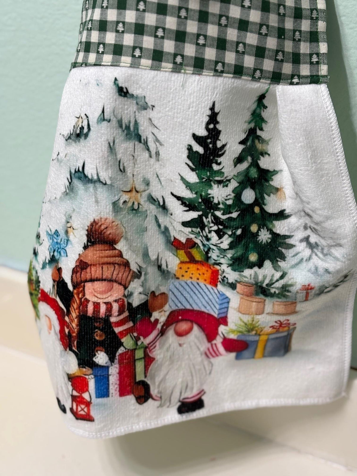 Gnomes, Gnomes and more on Christmas Hanging Towels, decor gift