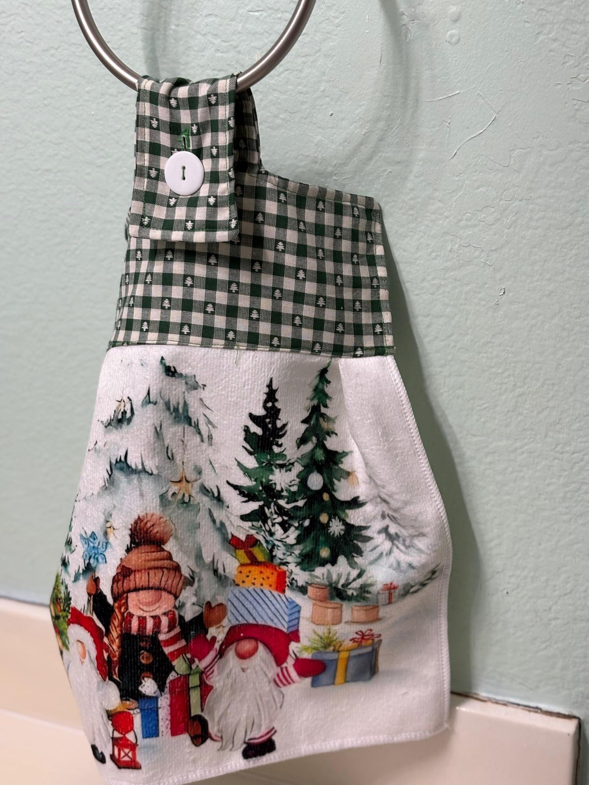 Gnomes, Gnomes and more on Christmas Hanging Towels, decor gift