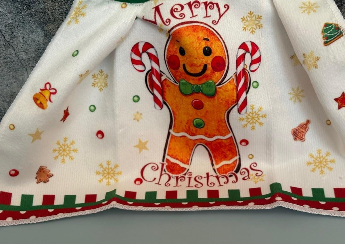 Gingerbread men on Christmas Hanging Towels, decor gift