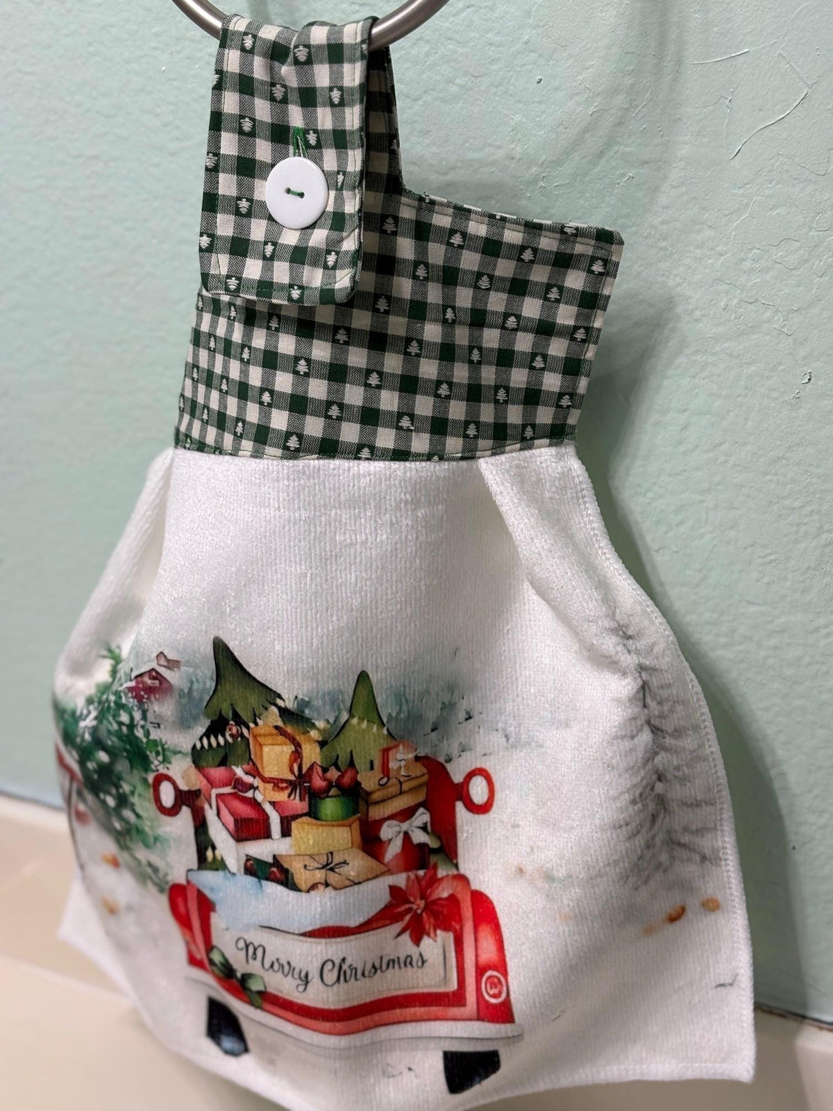 Winter Scenes Christmas Hanging Towels, Decor gift