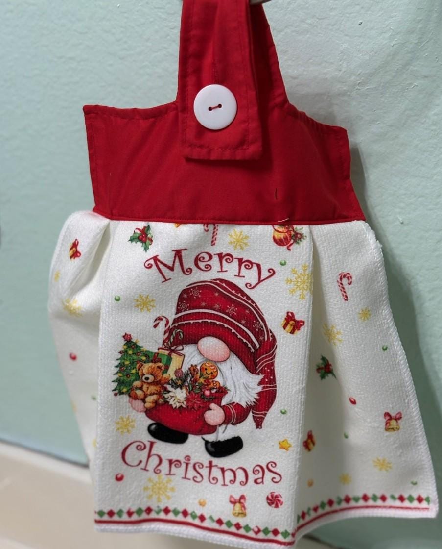 Gnomes, Gnomes and more on Christmas Hanging Towels, decor gift
