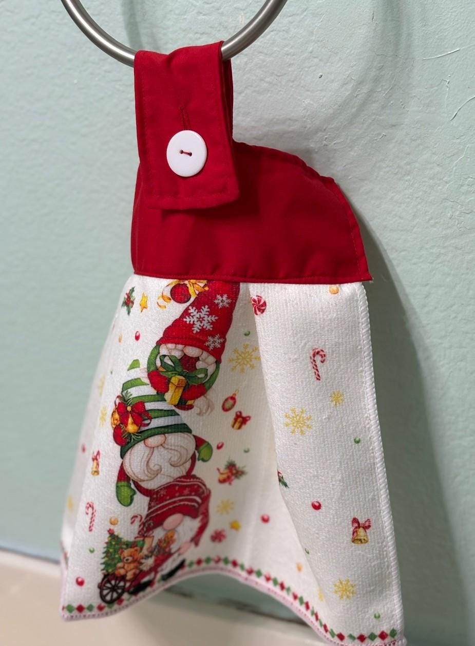 Gnomes, Gnomes and more on Christmas Hanging Towels, decor gift