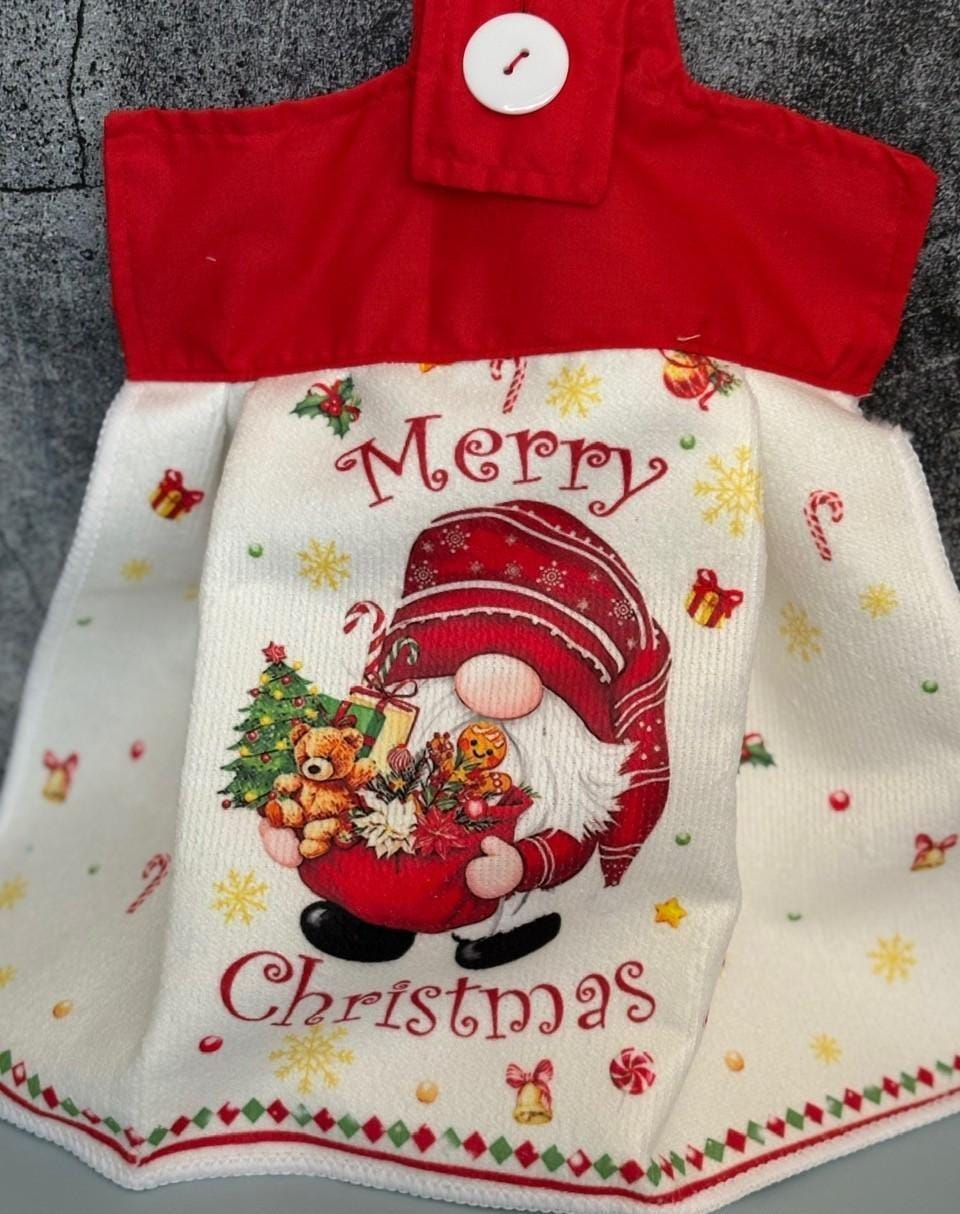 Gnomes, Gnomes and more on Christmas Hanging Towels, decor gift