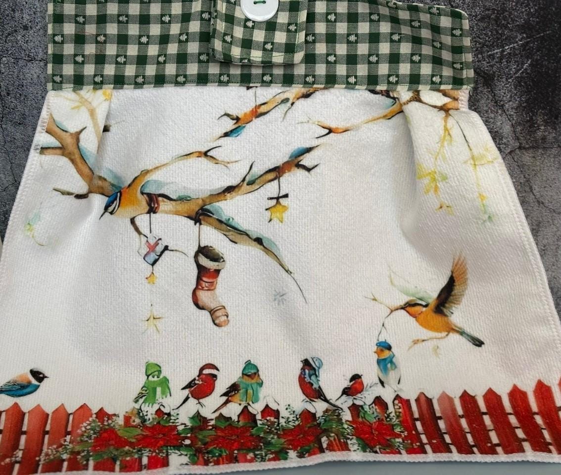 Winter Scenes Christmas Hanging Towels, Decor gift