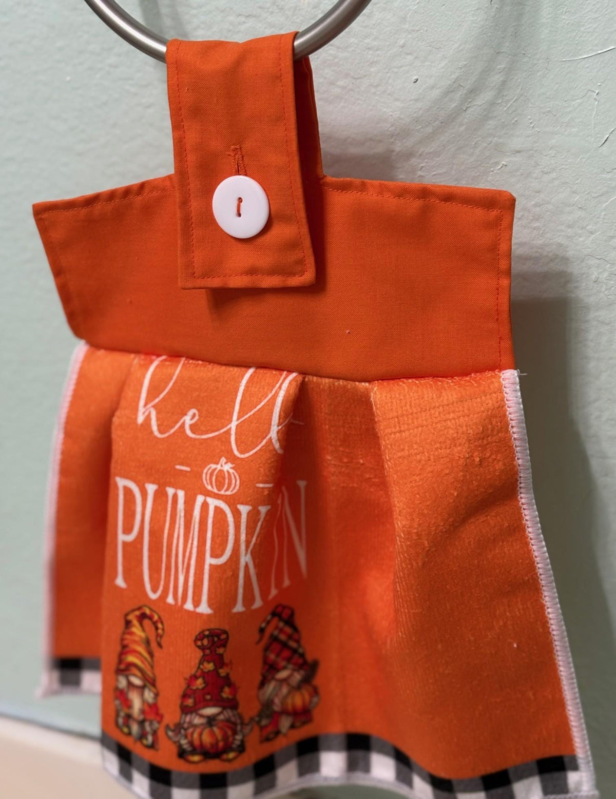 Harvest Fall Gnomes, Hanging Towels, Hello Pumpkin