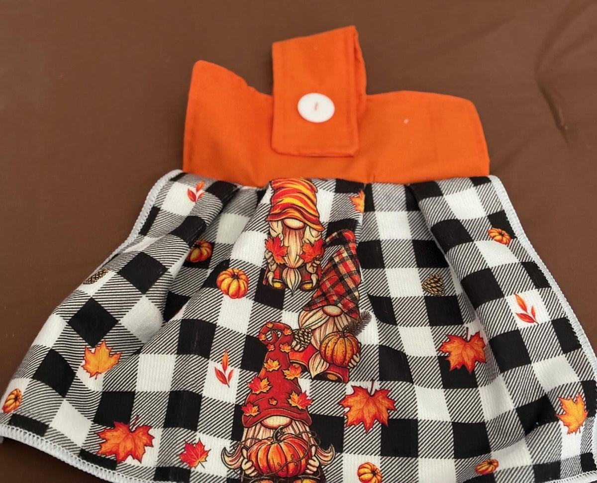 Harvest Fall Gnomes, Hanging Towels, Hello Pumpkin